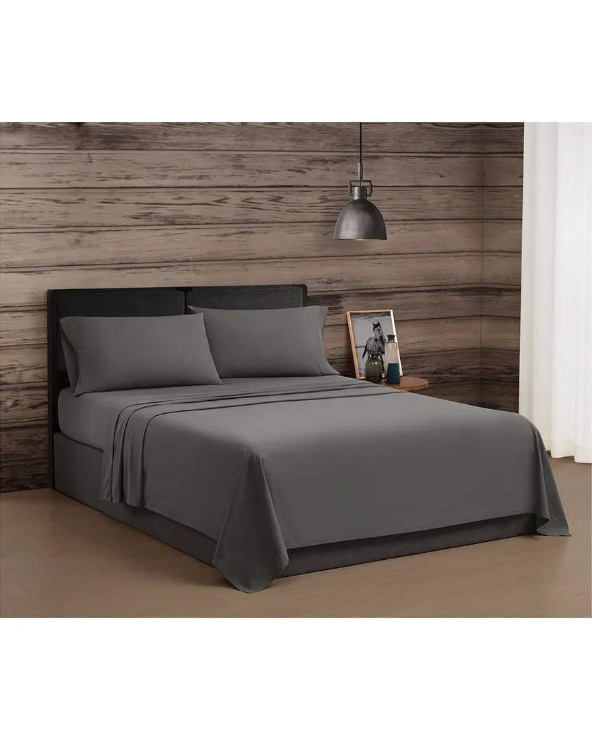 Vintage Washed Cotton Sheet Set - Grey, Cotton image