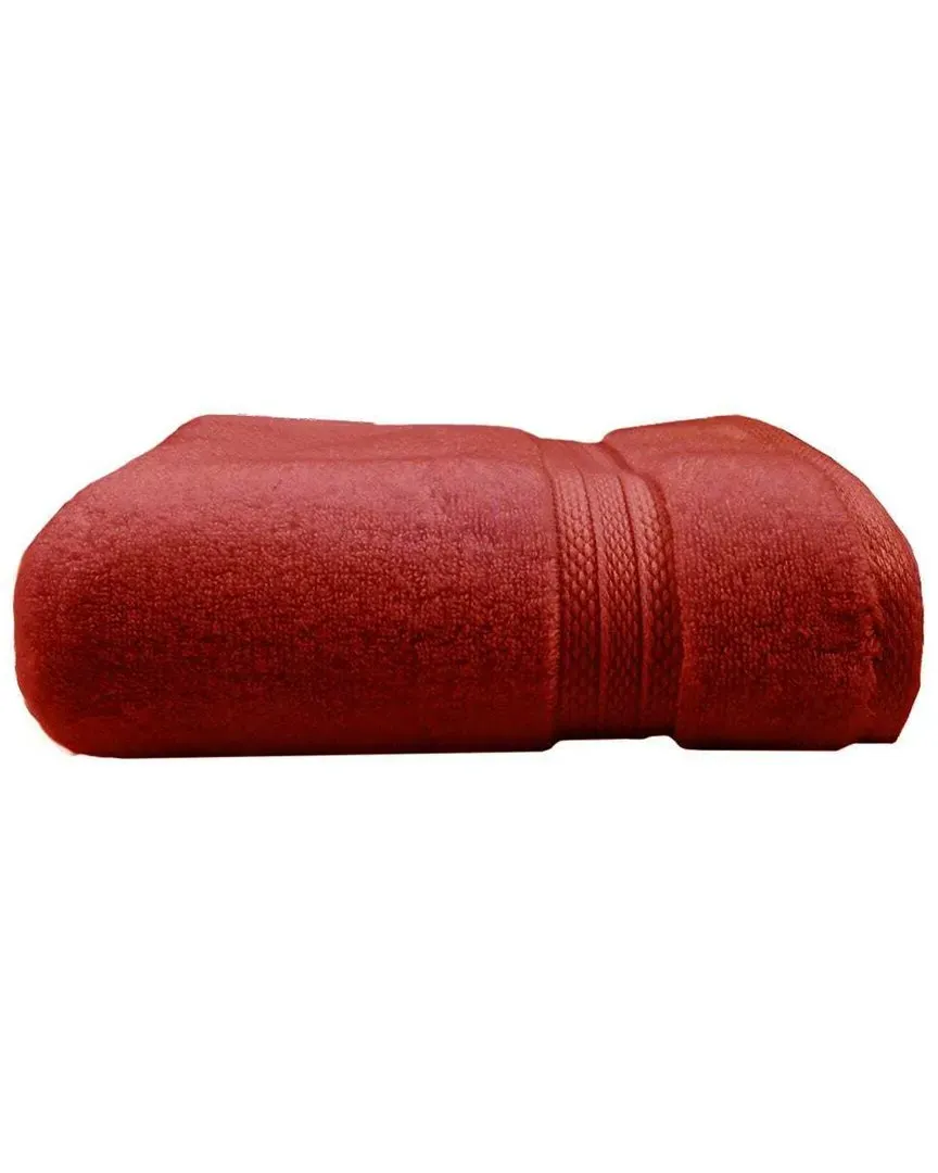 Elea 2-Piece Bath Towel Set - Cerise, Cotton