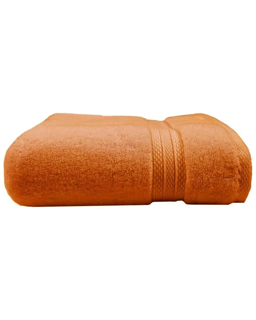 Elea 2-Piece Bath Towel Set - Orange, Cotton image