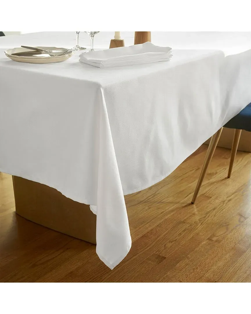 Hotel Collection Partridge Eye Tablecloth - White, Cotton image