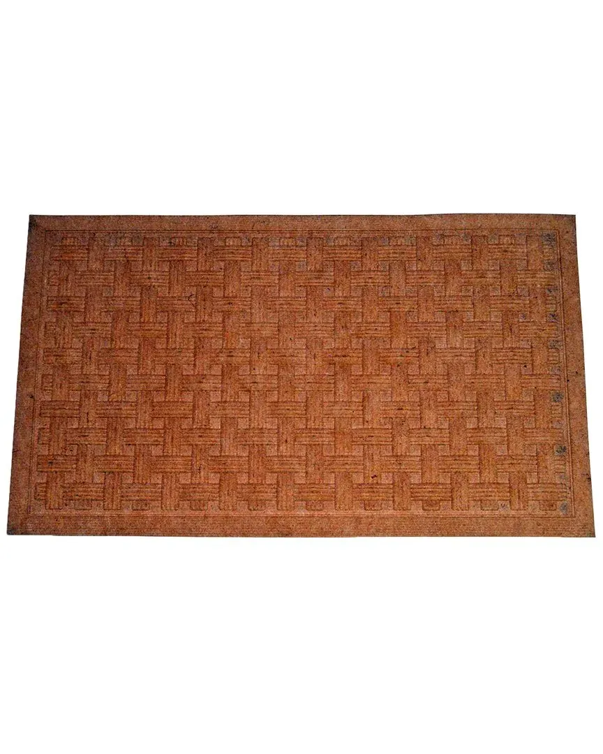 Aqua-Loc Basket Weave Doormat - Peach, Polypropylene image