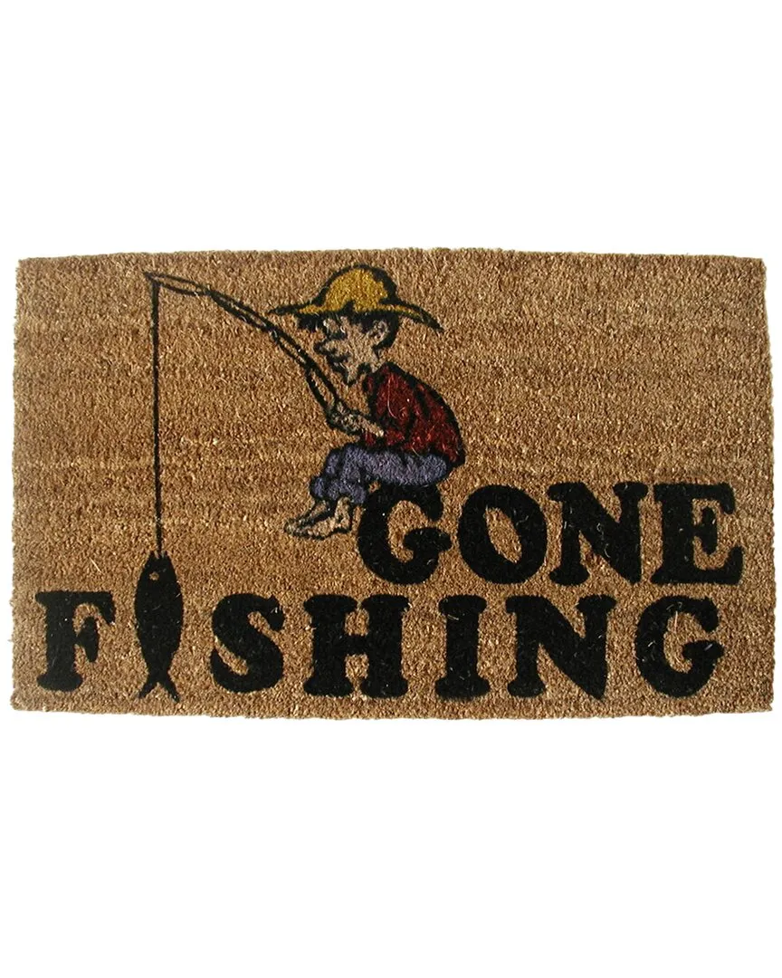 Coir Gone Fishing Doormat - Multicolor image