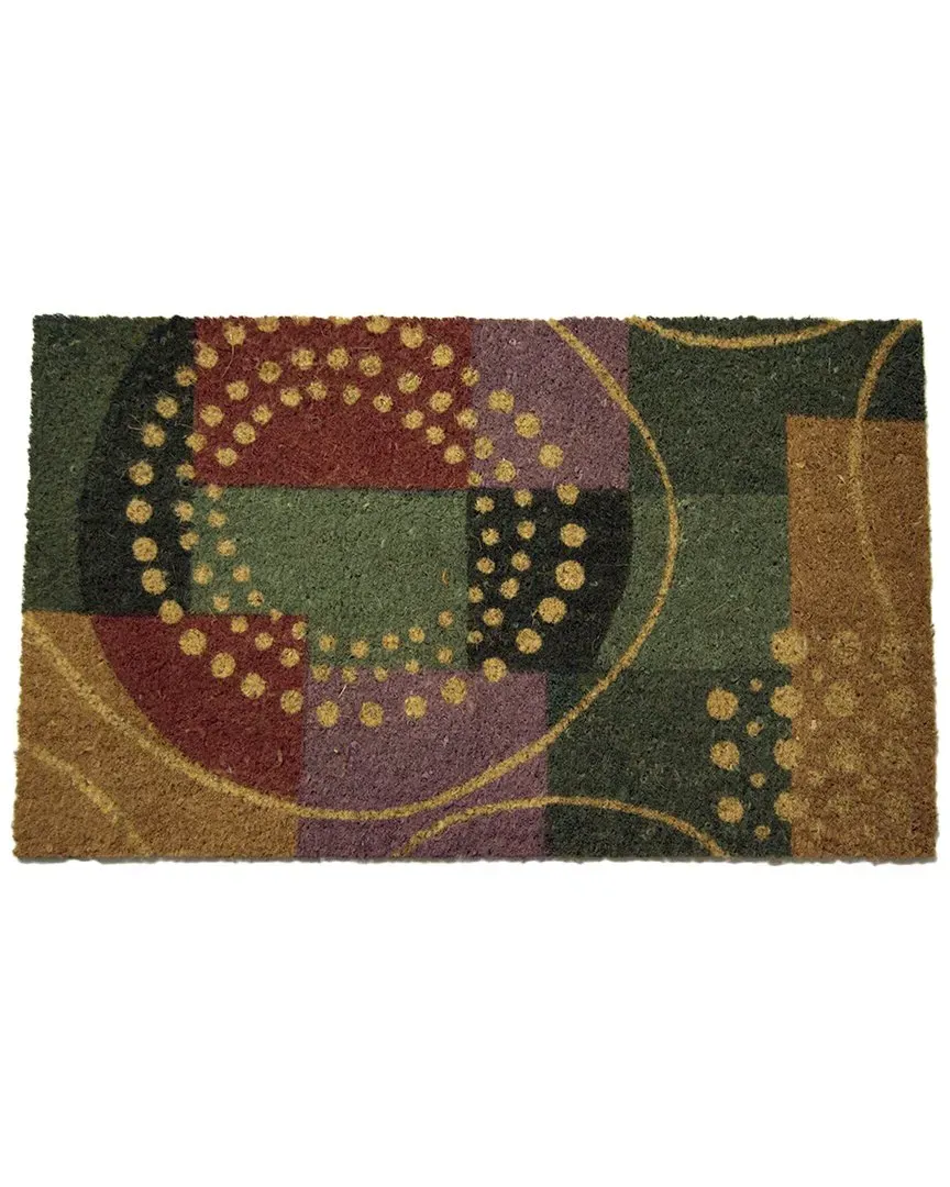 Coir Mardi Gras Welcome Mat - Multicolor