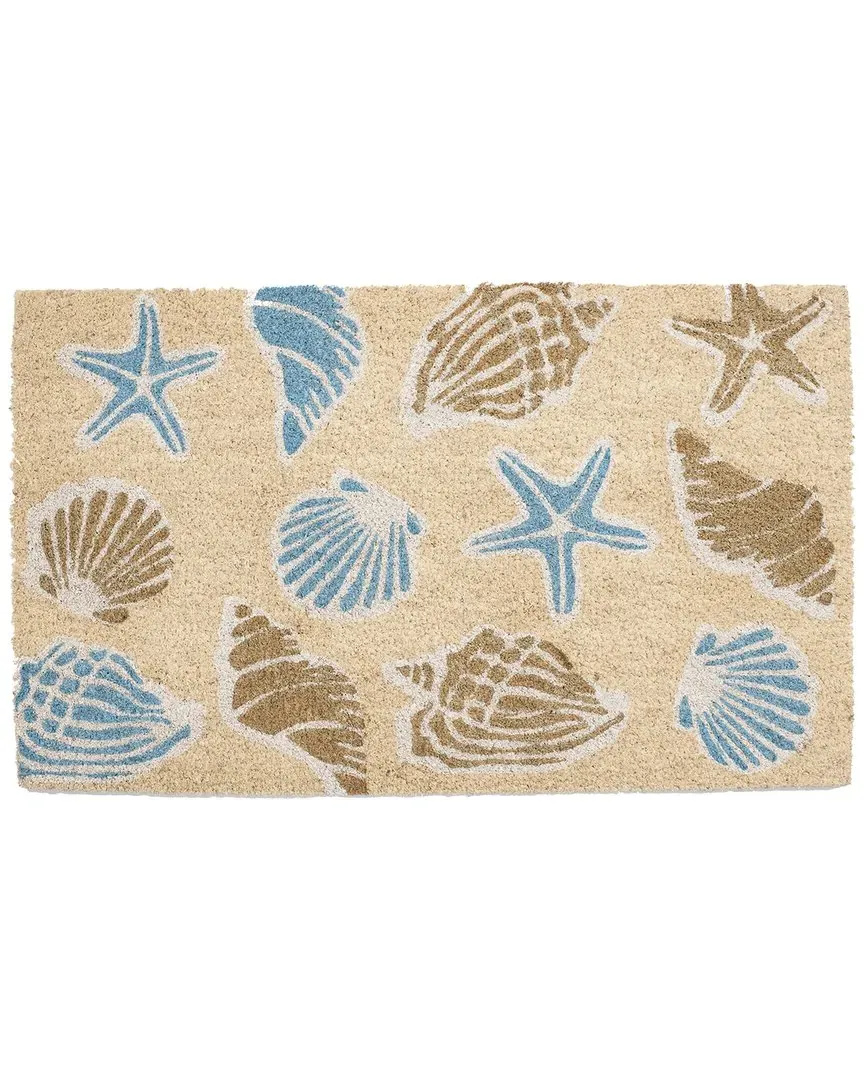 Coir Sea Shells Welcome Mat - Multicolor