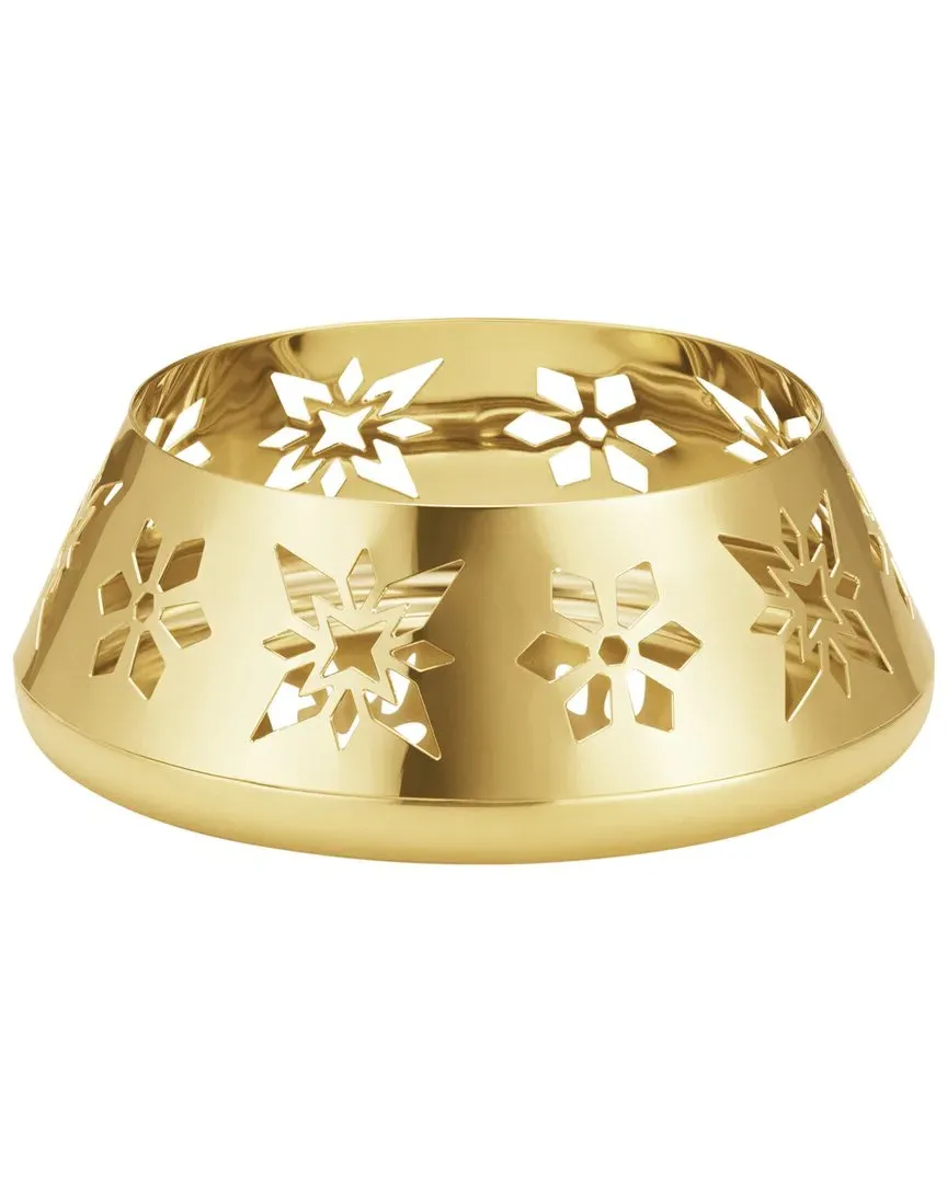 Snowflake Pillar Candleholder - Gold image