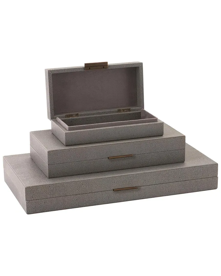 Alpen Storage Box - Grey, Leather image