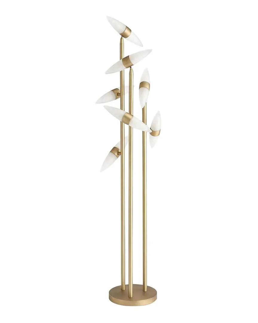 Ashley Childers Callie Floor Lamp - Antique Brass, Metal