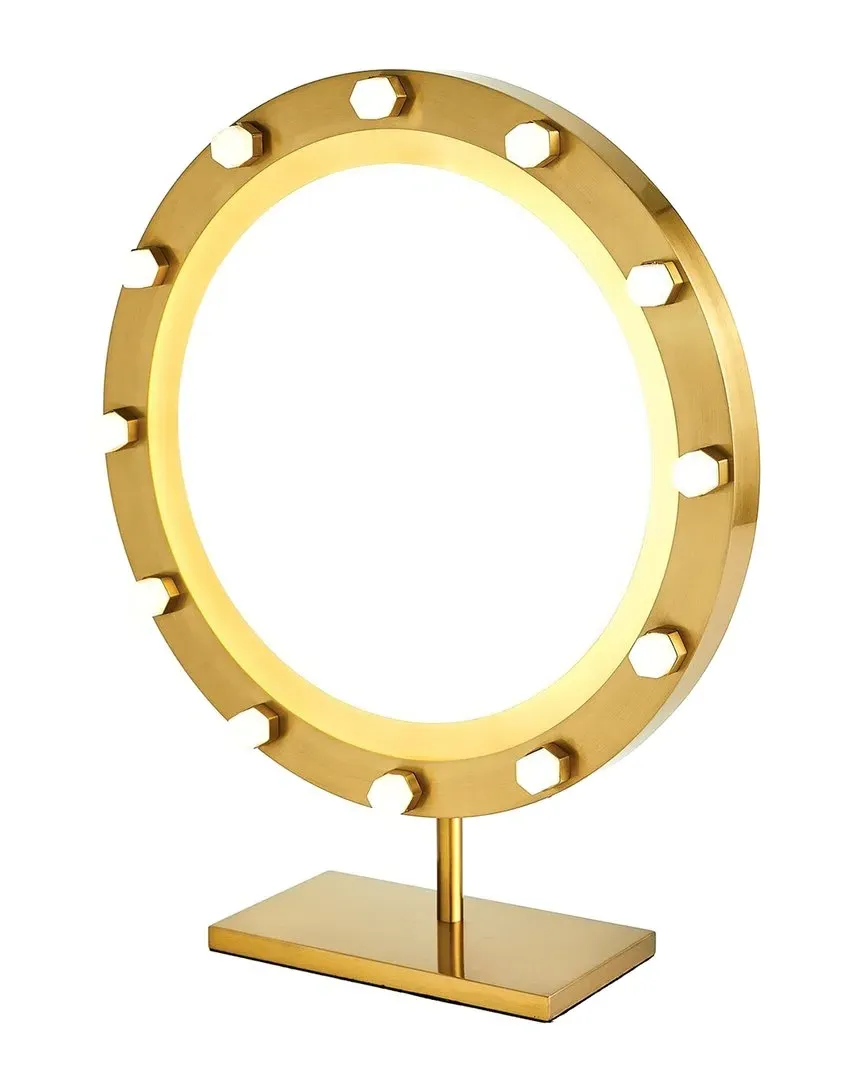 Ashley Childers Quartz Vanity Mirror - Satin Brass