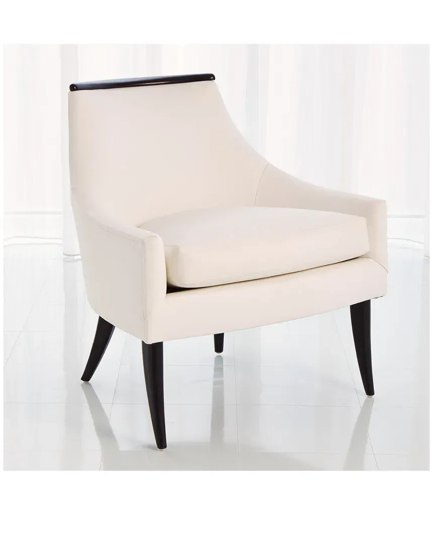 Boomerang Chair - White, Leather image