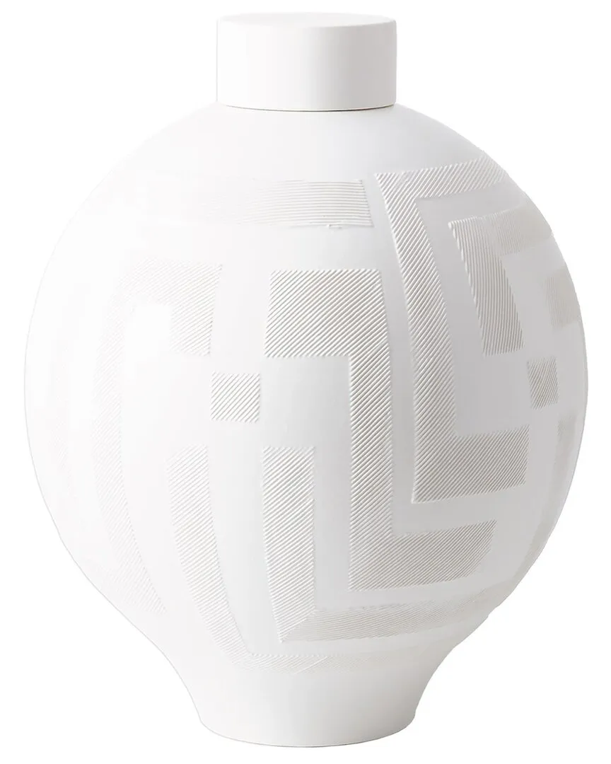 Chaco Lidded Jar - White, Ceramic image