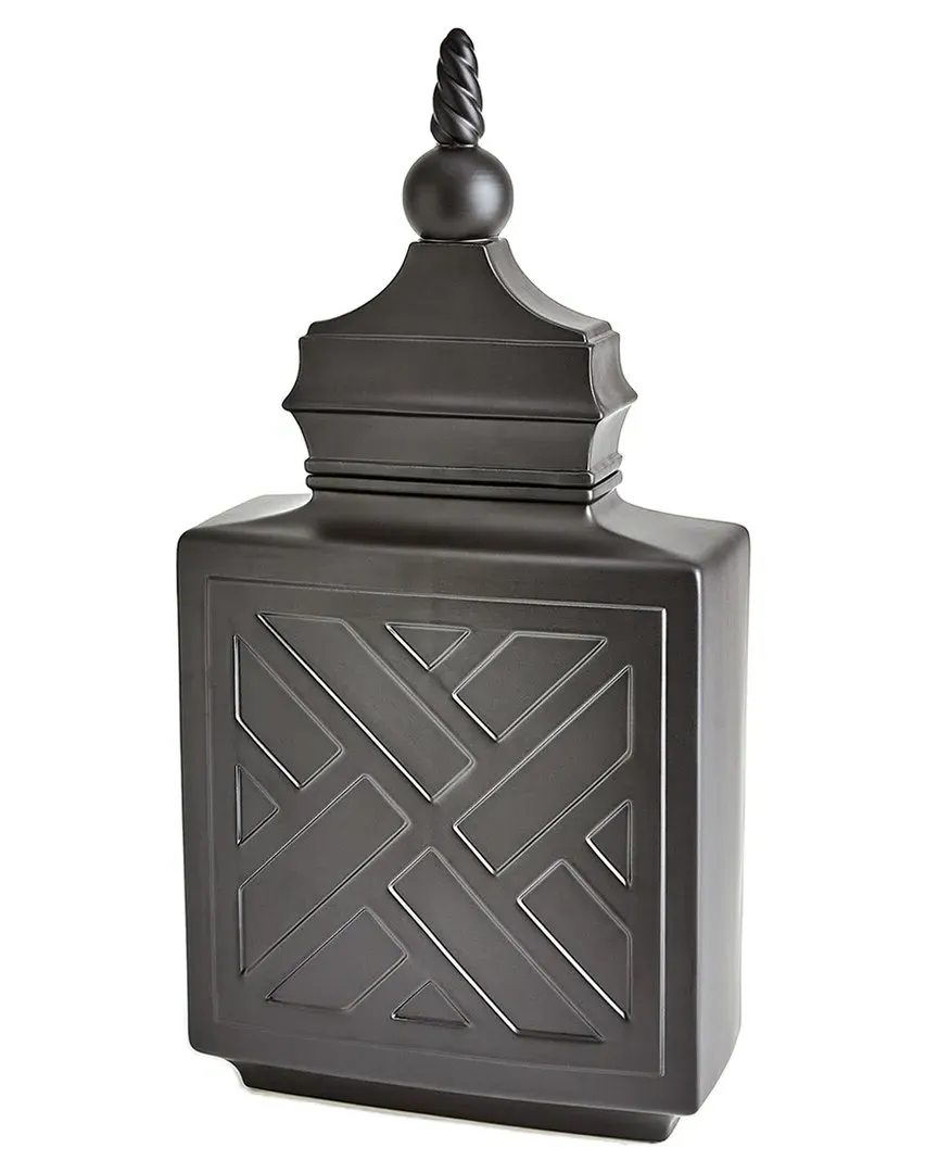 Chinoiserie Jar - Black, Ceramic image