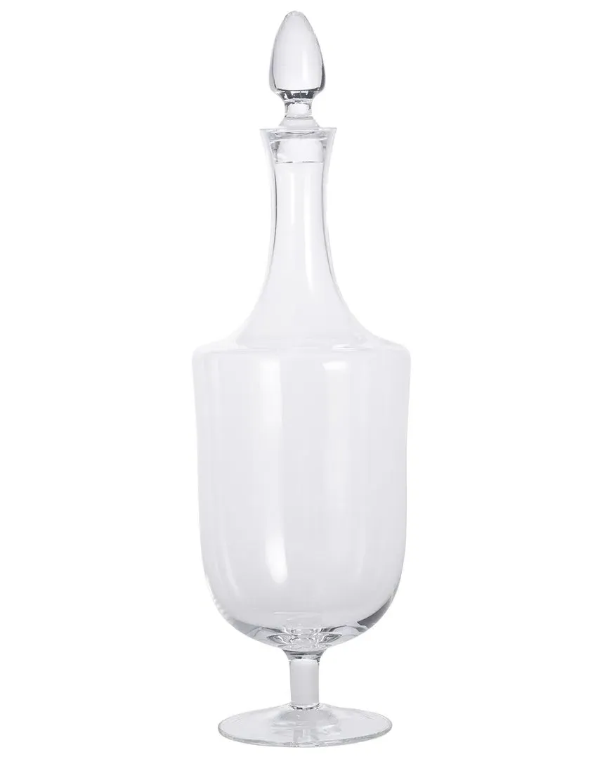 Classic Footed Decanter - Clear Glass