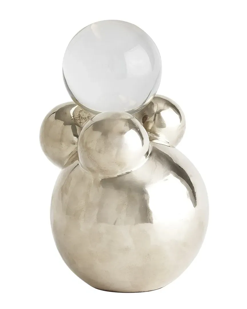 Decorative Bubble Orb Holder - Nickel, Brass image