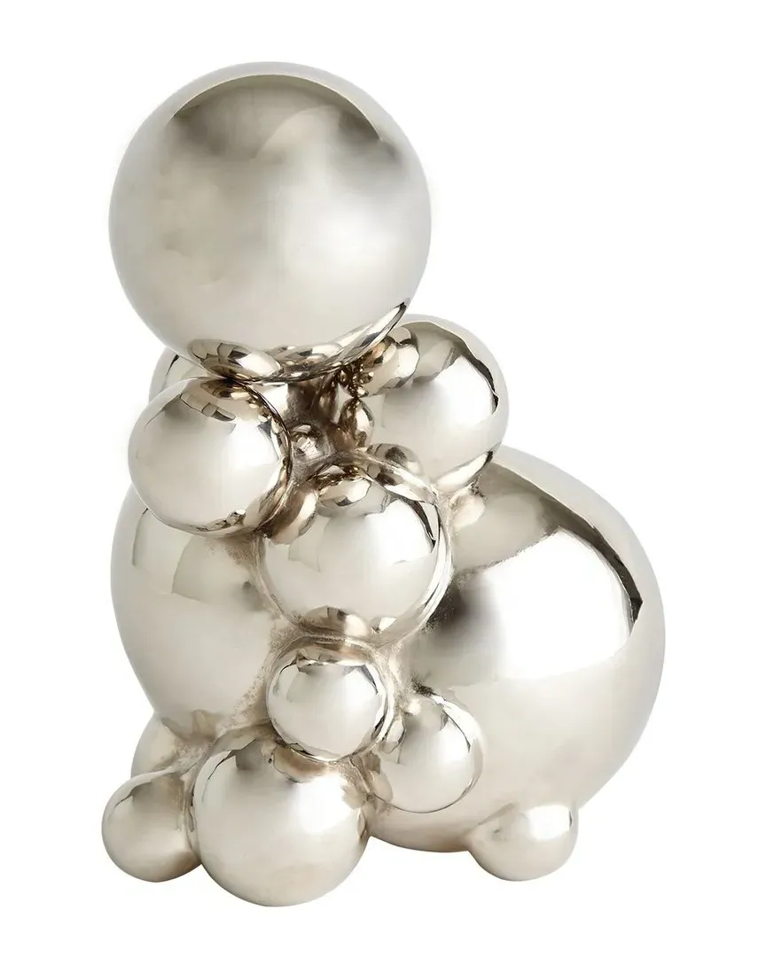Decorative Bubble Orb Holder - Nickel, Brass