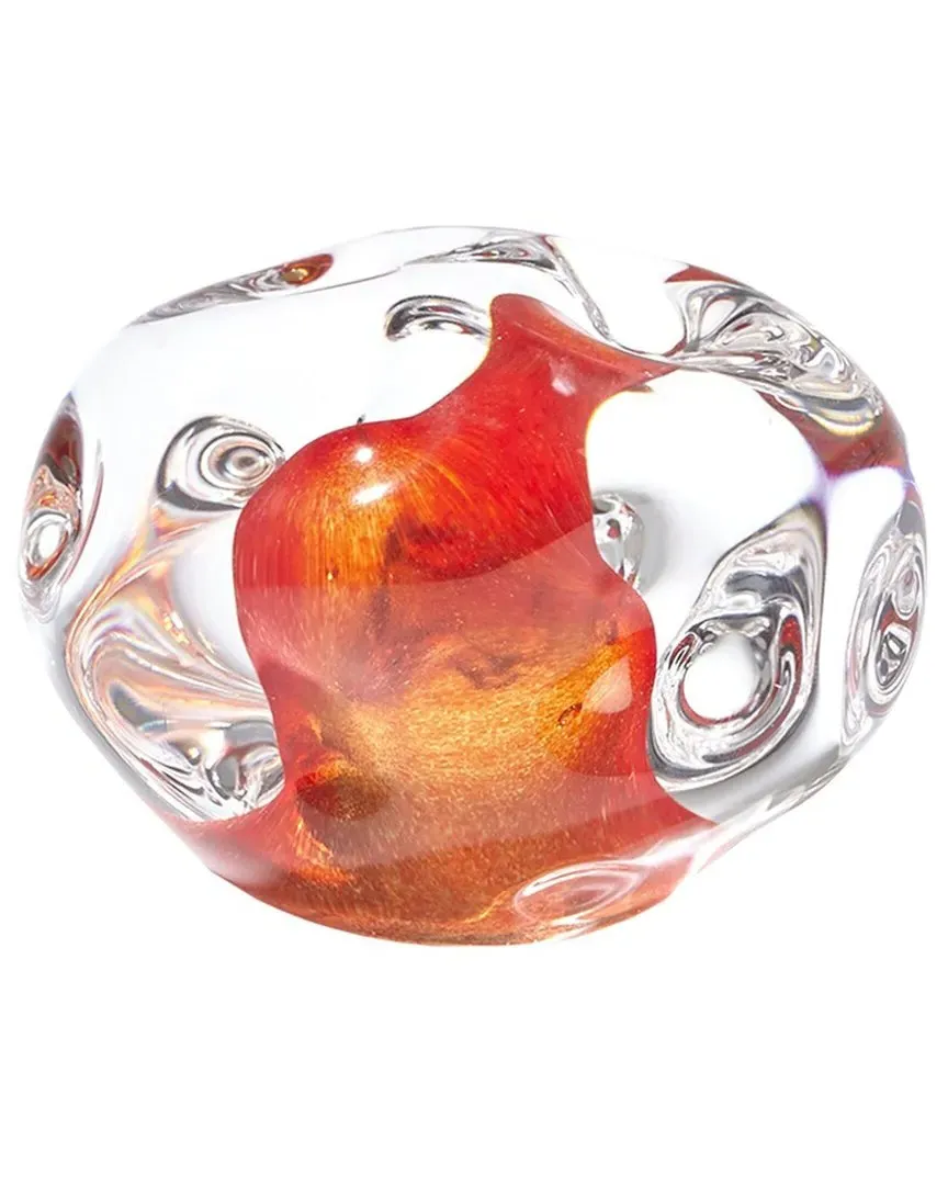 Dimple Paperweight - Red, Art Glass image