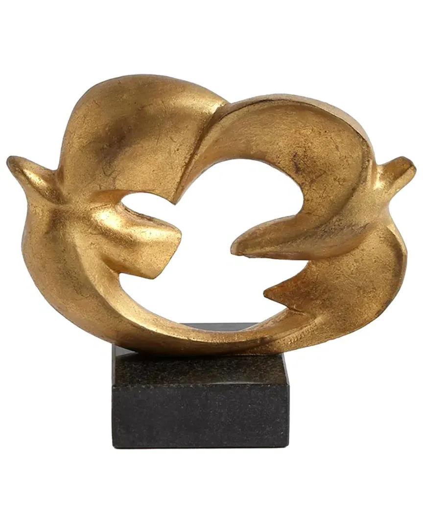 Doves of Peace Sculpture - Gold image