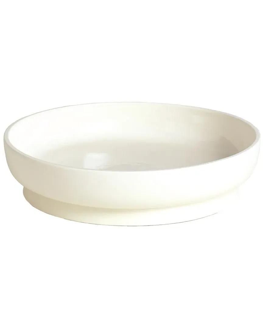 Encircle Low Bowl - White, Ceramic image