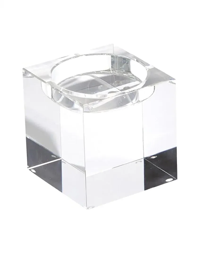 Escalier Pillar Candleholder - Clear, Lead Crystal image