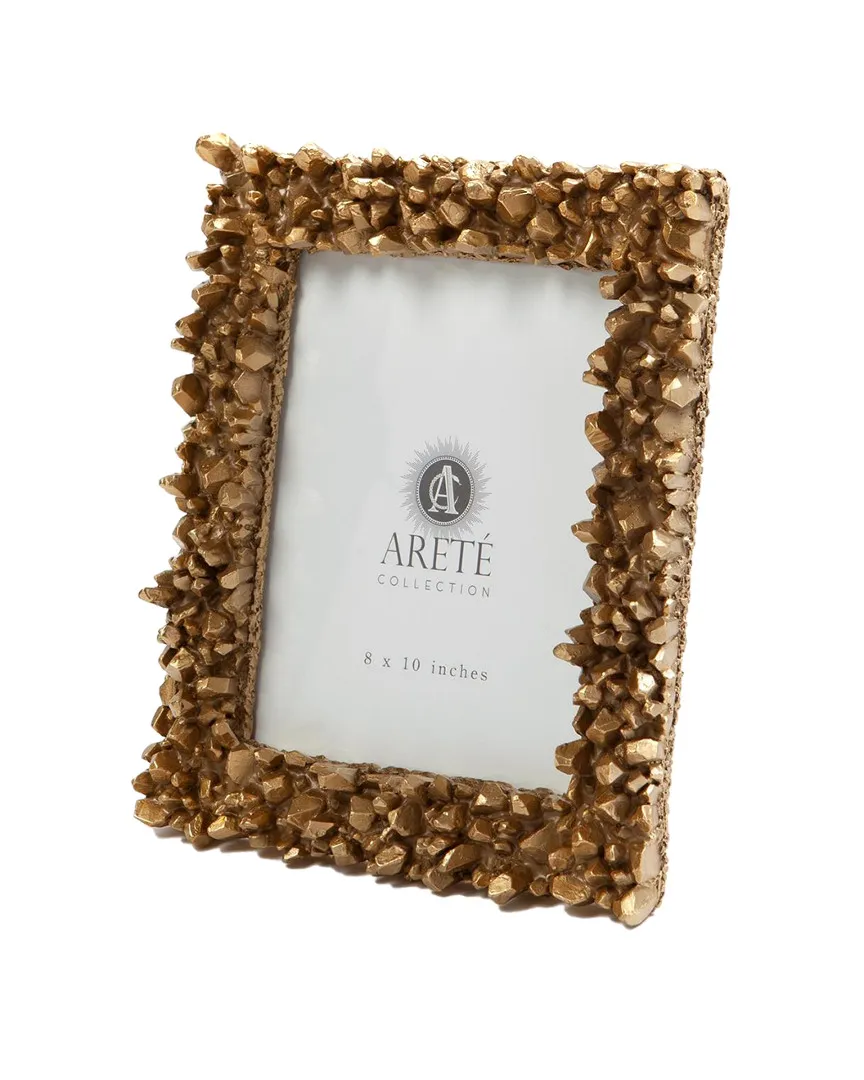 Facet Brass Cluster Picture Frame with Easel - Brass