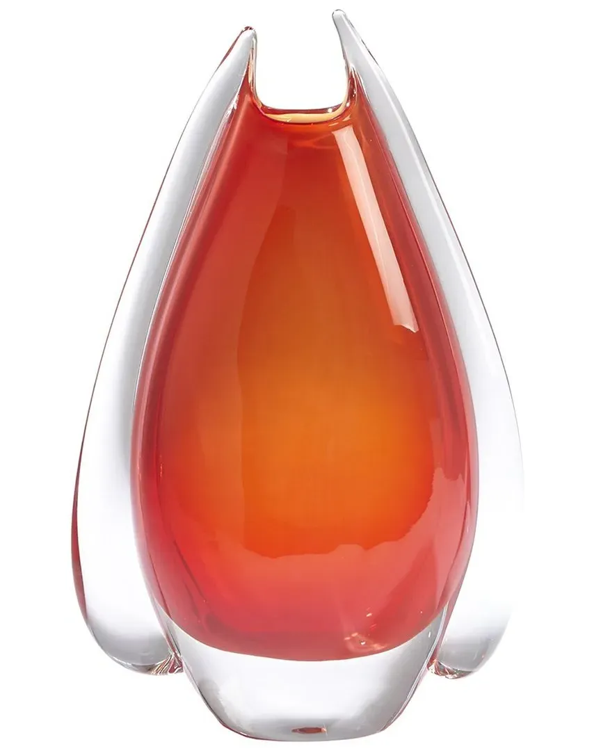 Fin Vase - Red, Art Glass image
