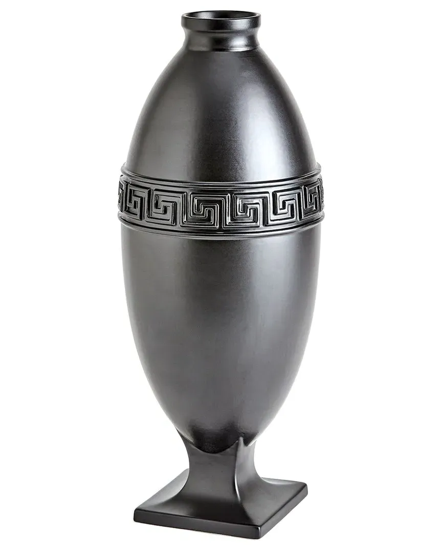 Greek Key Vase - Black, Ceramic image