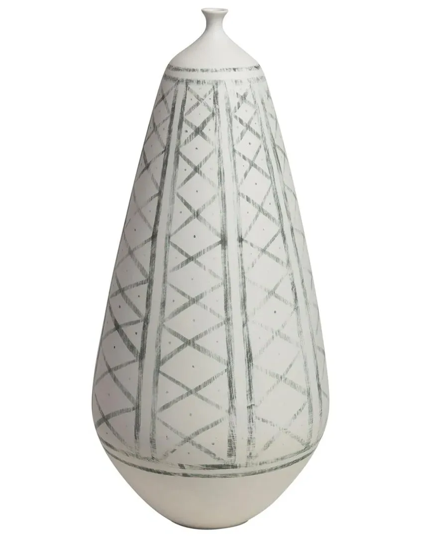 Grenz Vase - White, Porcelain