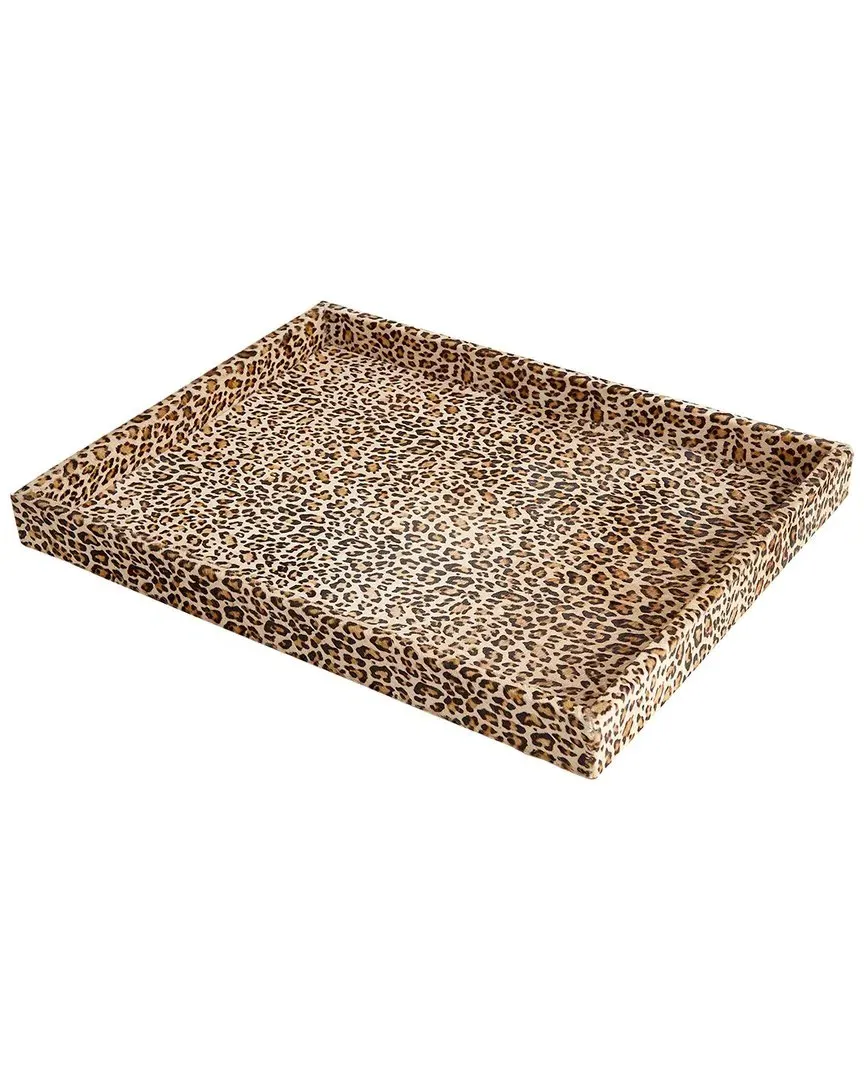 Hair-on-Hide Tray - Black, Leather image