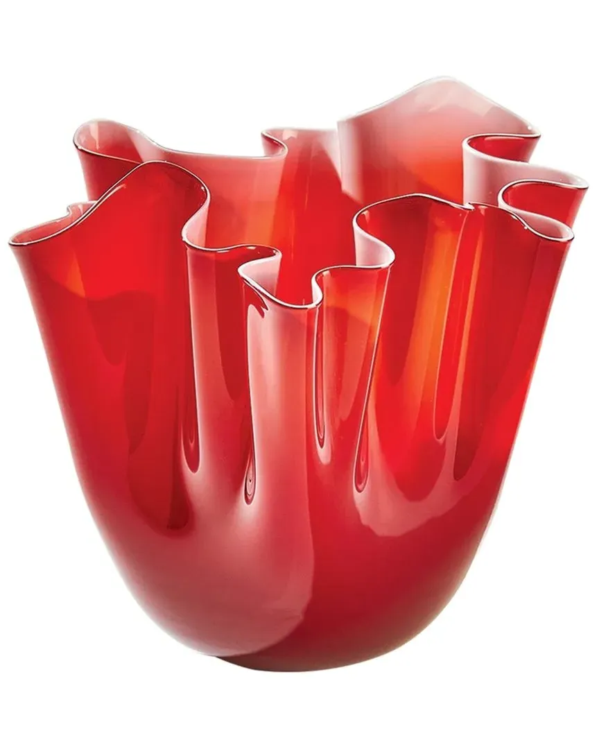 Handkerchief Vase - Red, Glass image