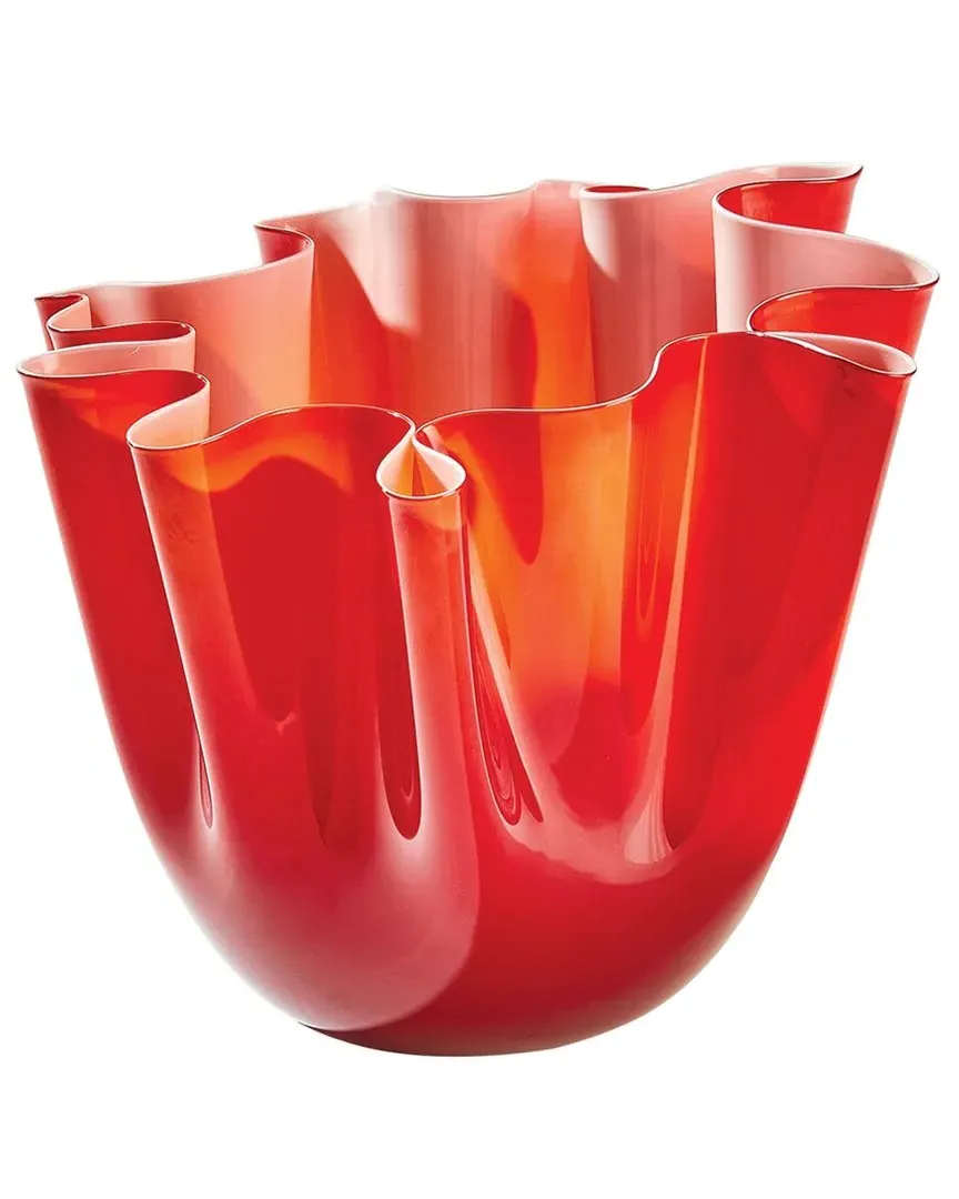 Handkerchief Vase - Red, Glass