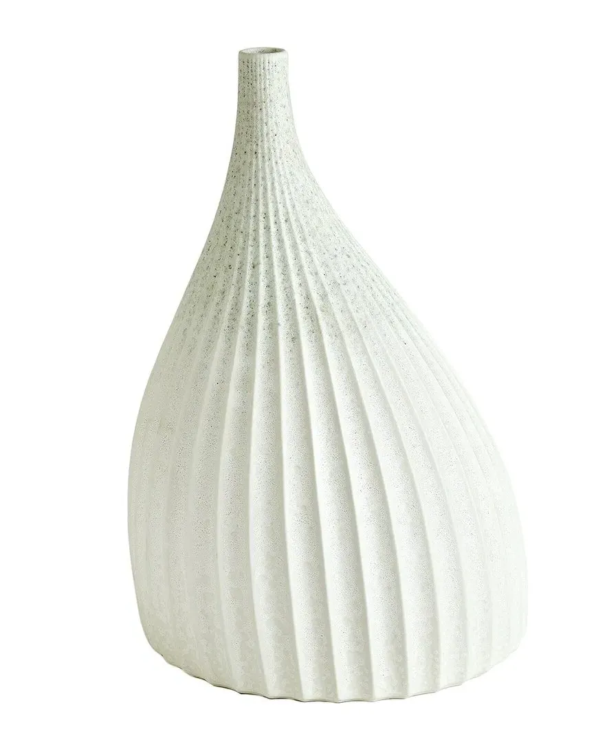 Large Dewdrop Vase - White, Earthenware image