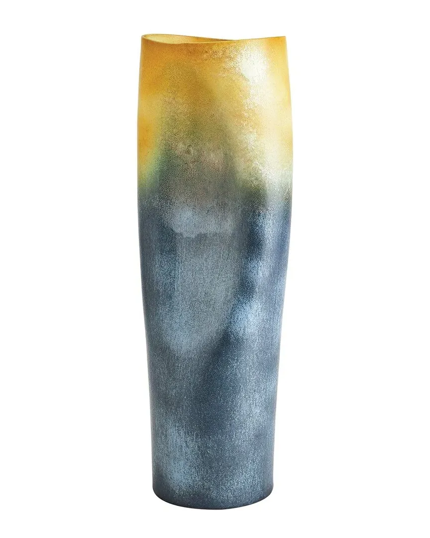 Large Indent Vase - Yellow, Porcelain image