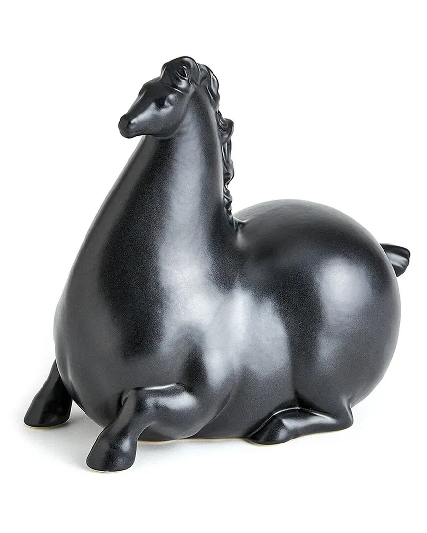 Libertino Horse Sculpture - Black, Ceramic image