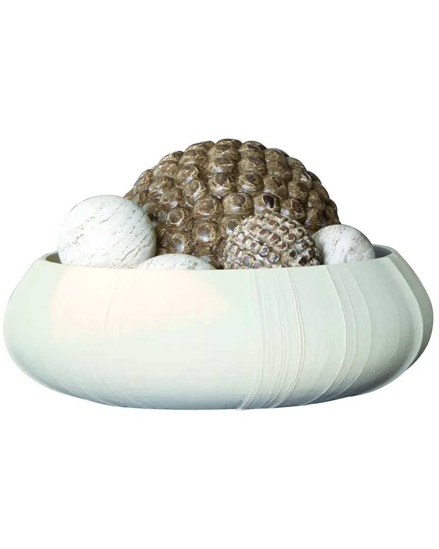 Linen Centerpiece Bowl - White image