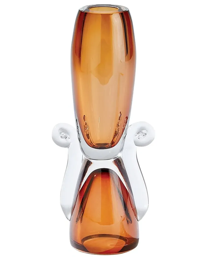 Lydia Vase - Amber, Polish Art Glass
