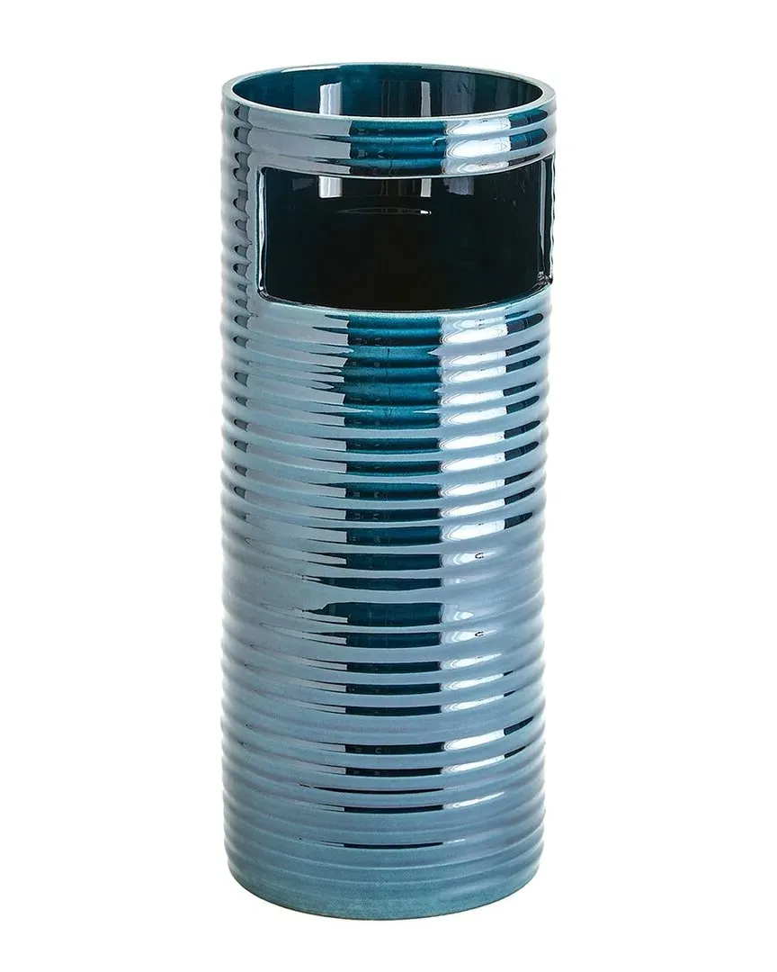 Medium Cut Out Vase - Blue, Earthenware