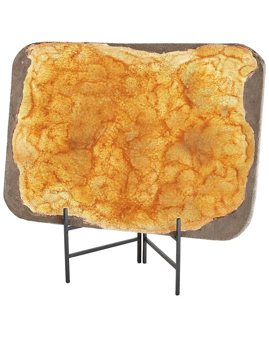 Monument Platter - Yellow, Stoneware