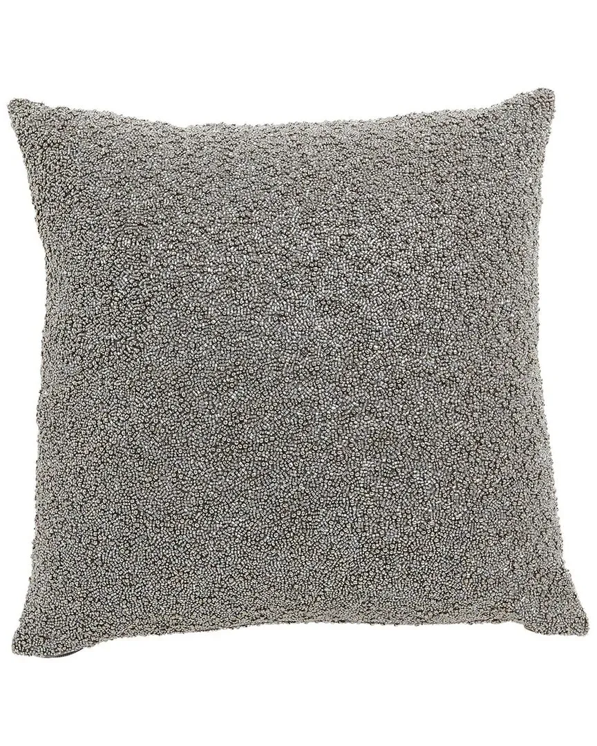 Multi Beaded Pillow - Dark Indigo, Cotton image