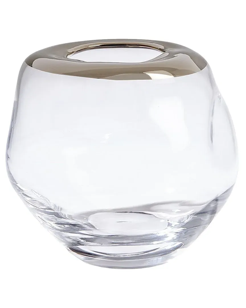 Organic Formed Vase - Clear, Art Glass image