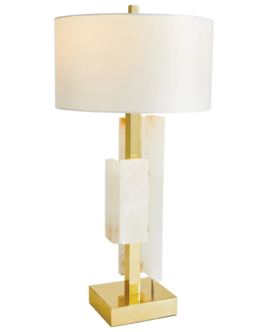 Posh Block Table Lamp - Brass image