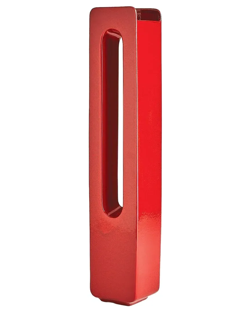 Rectangle Vase - Red, Ceramic