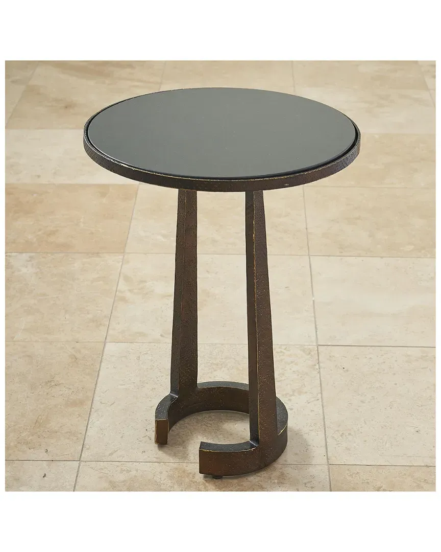 Round C Table - Bronze, Marble image