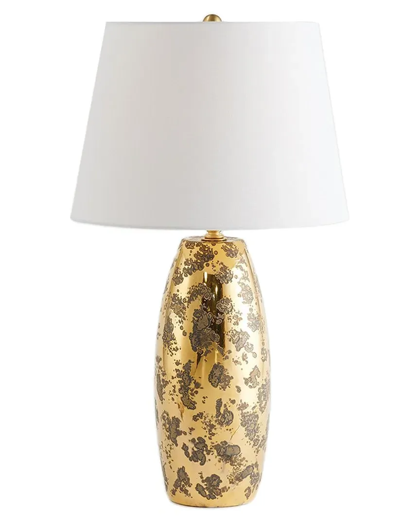 Shiny Barrel Lamp - Gold, Ceramic image
