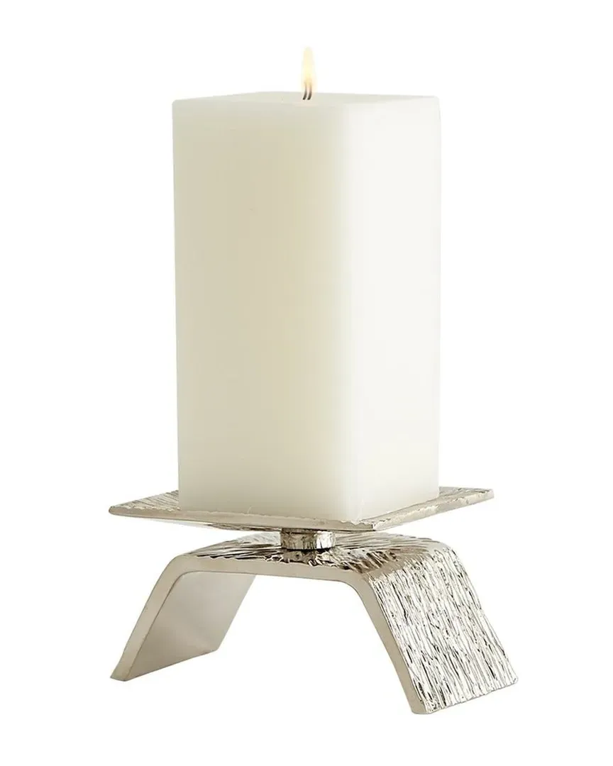 Single Torch Candleholder - Nickel
