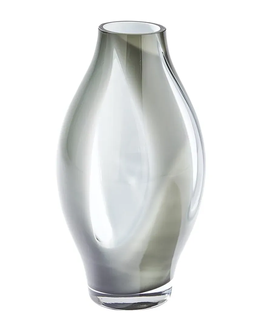 Small Fly Through Vase - Grey, Art Glass image