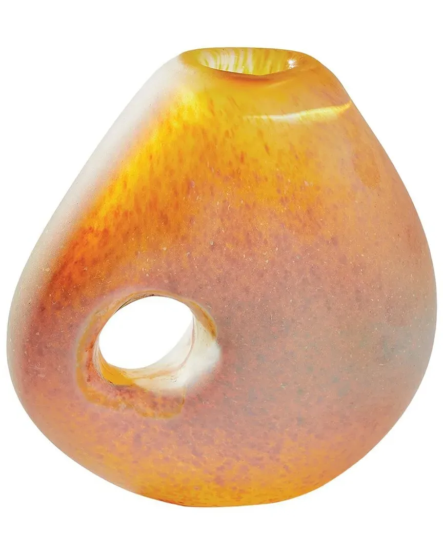 Small Freeform Vase - Orange, Art Glass image