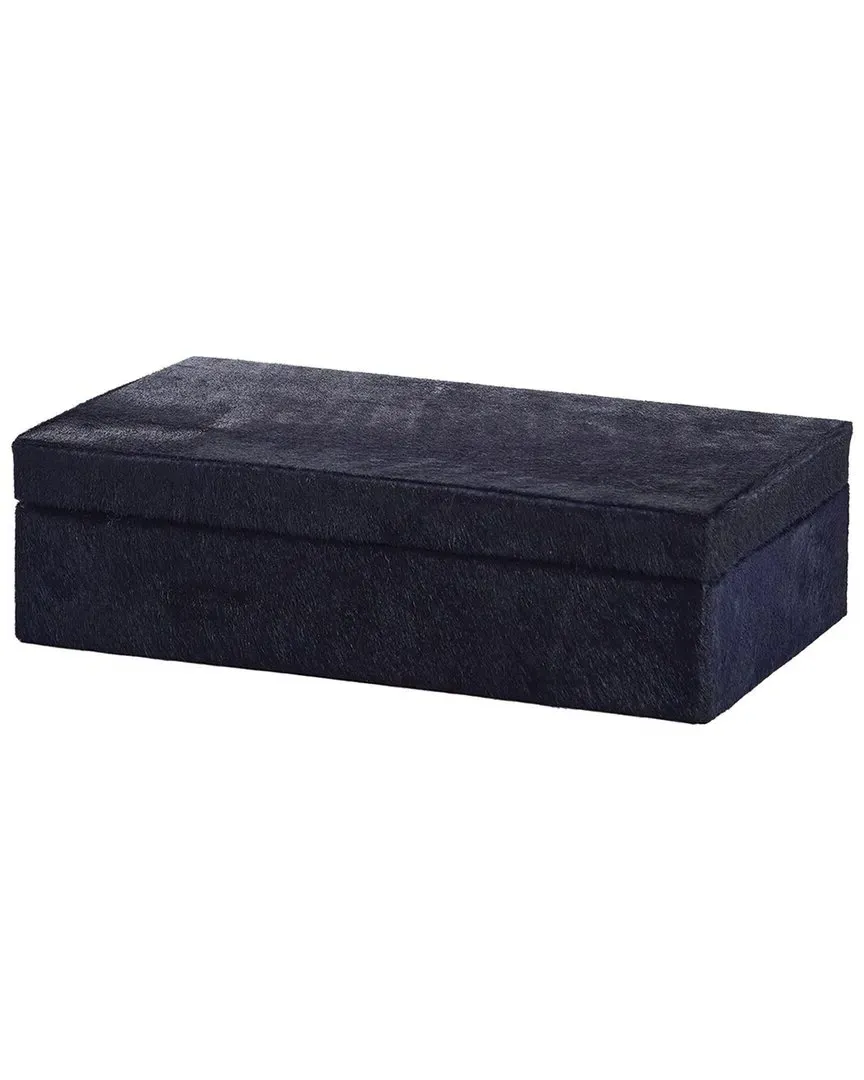 Small Hair-on-Hide Box - Blue, Leather image