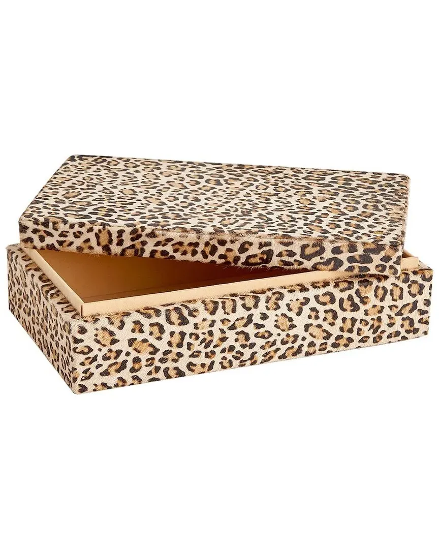 Small Hair-on-Hide Box - Brown, Leather