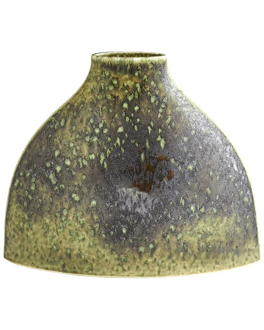 Squat Sorrento Vase - Green, Porcelain image