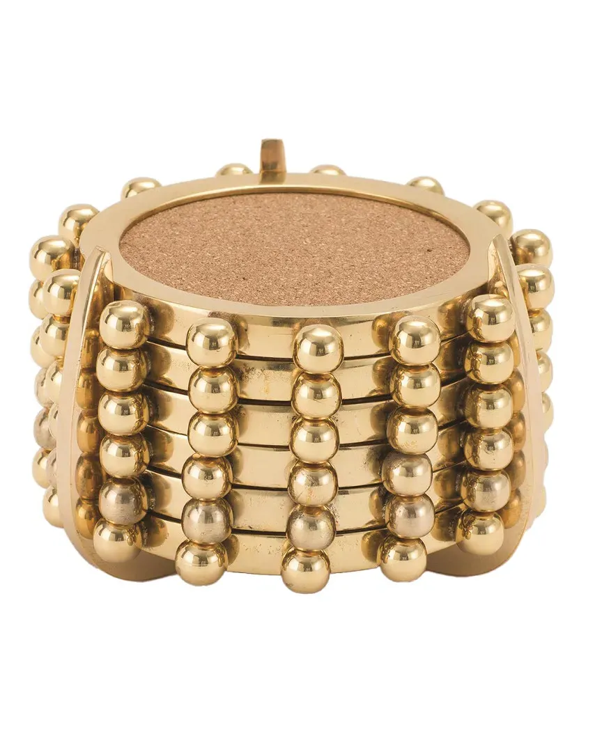 Starburst Crown Coasters - Gold image