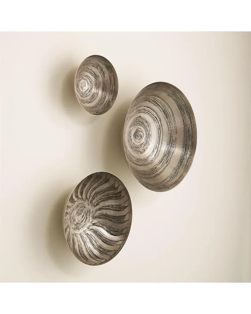 Sun Etched Wall Bowl - Nickel image
